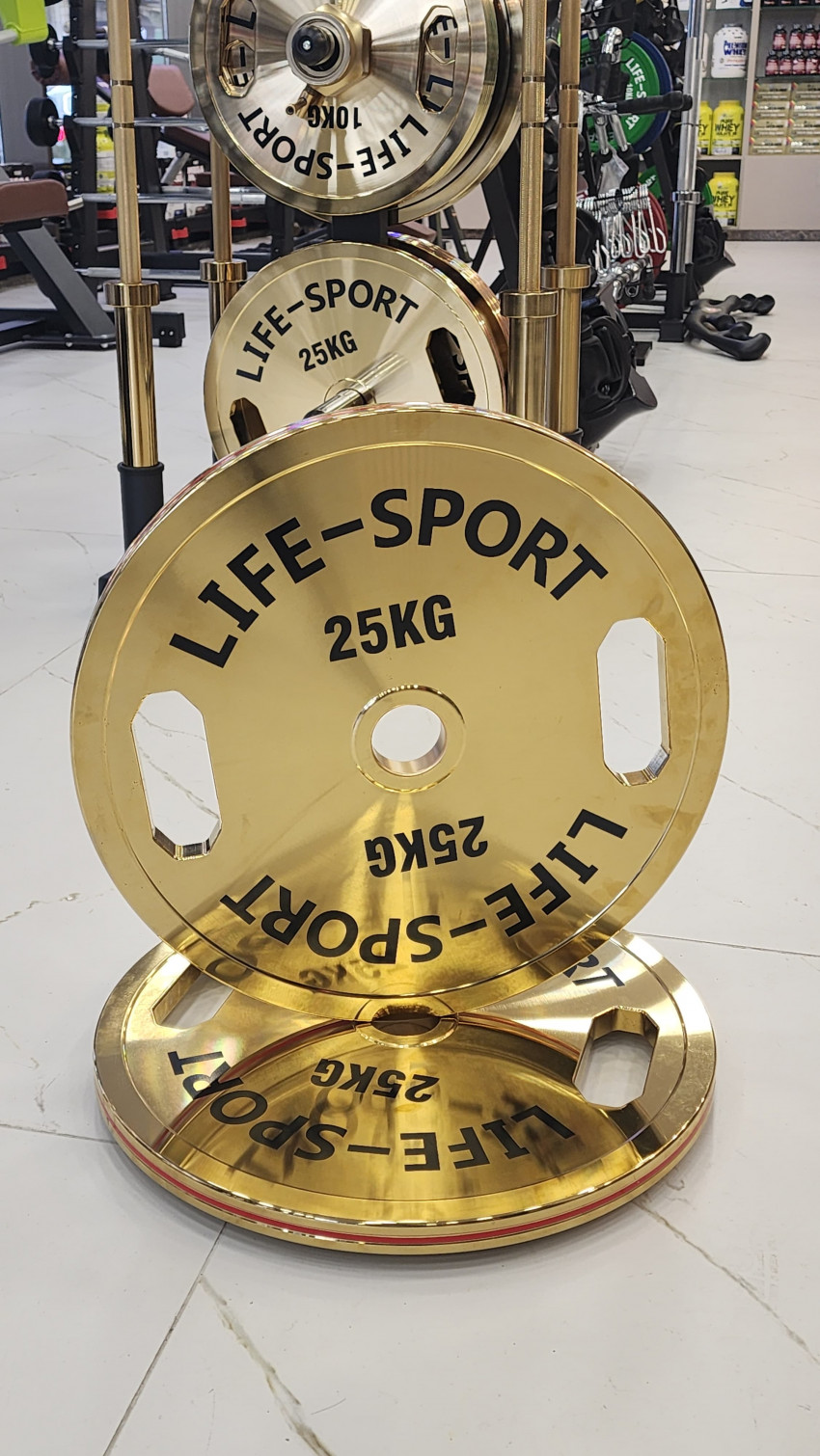 Life Sport Pro Bronze Coating Change Plate 25 kg